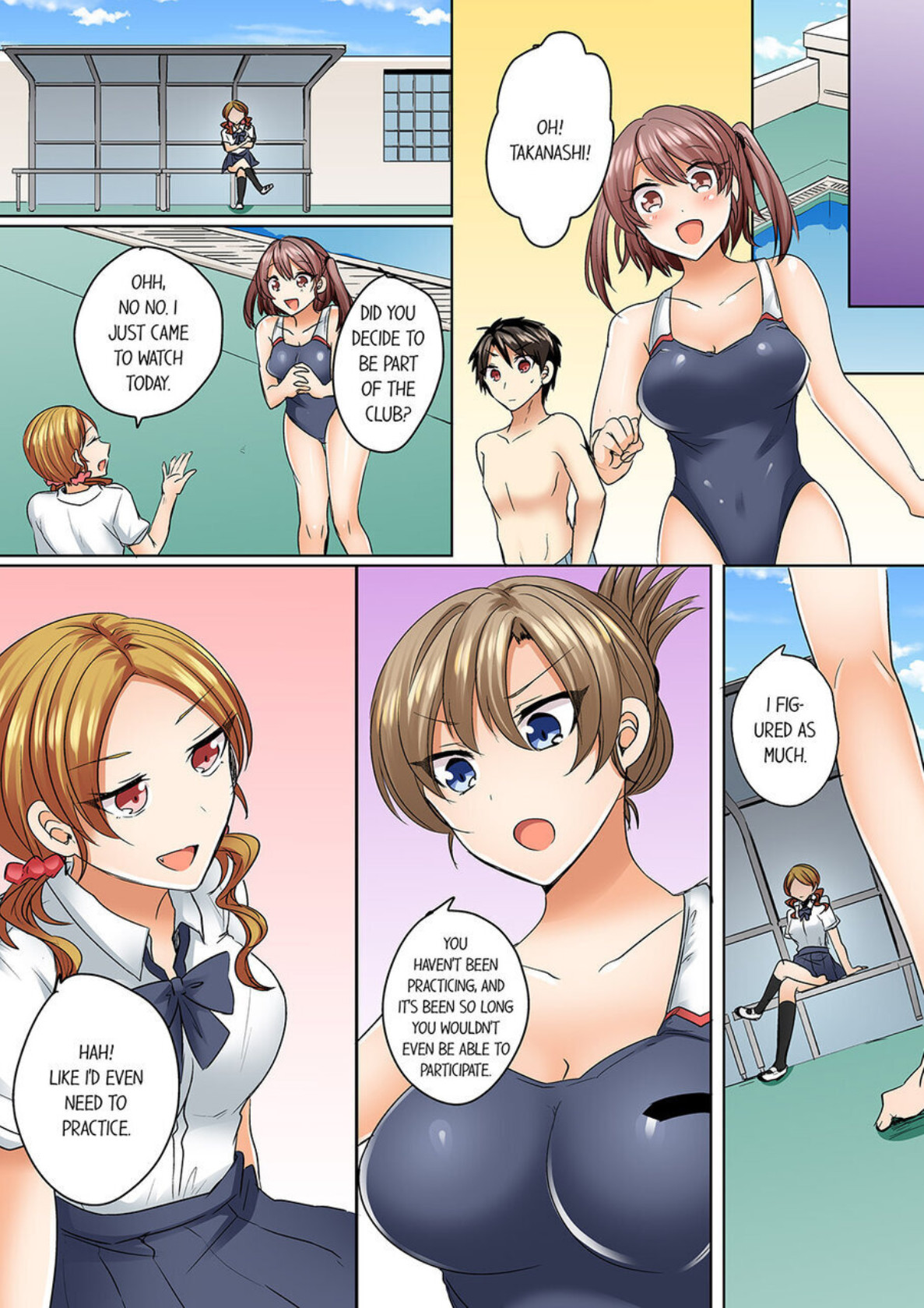 Hentai Manga Comic-My Swimsuit Slipped... And it went in!? A Mixed Synchronized Swimming Club with More Than Just Nip Slips in Store! ~ 1-Read-73
